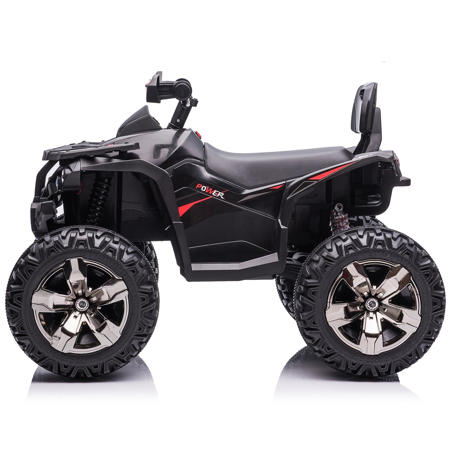 4x4 Kids Ride on ATV, 2 Seater 24 Volt Ride on Toys, 800W 4-Wheeler Quad Car for Big Kids, Black