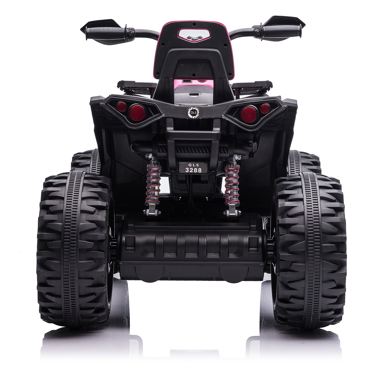 4x4 Kids Ride on ATV, 2 Seater 24 Volt Ride on Toys, 4x200W Four-Wheeler Quad Car for Big Kids, Pink