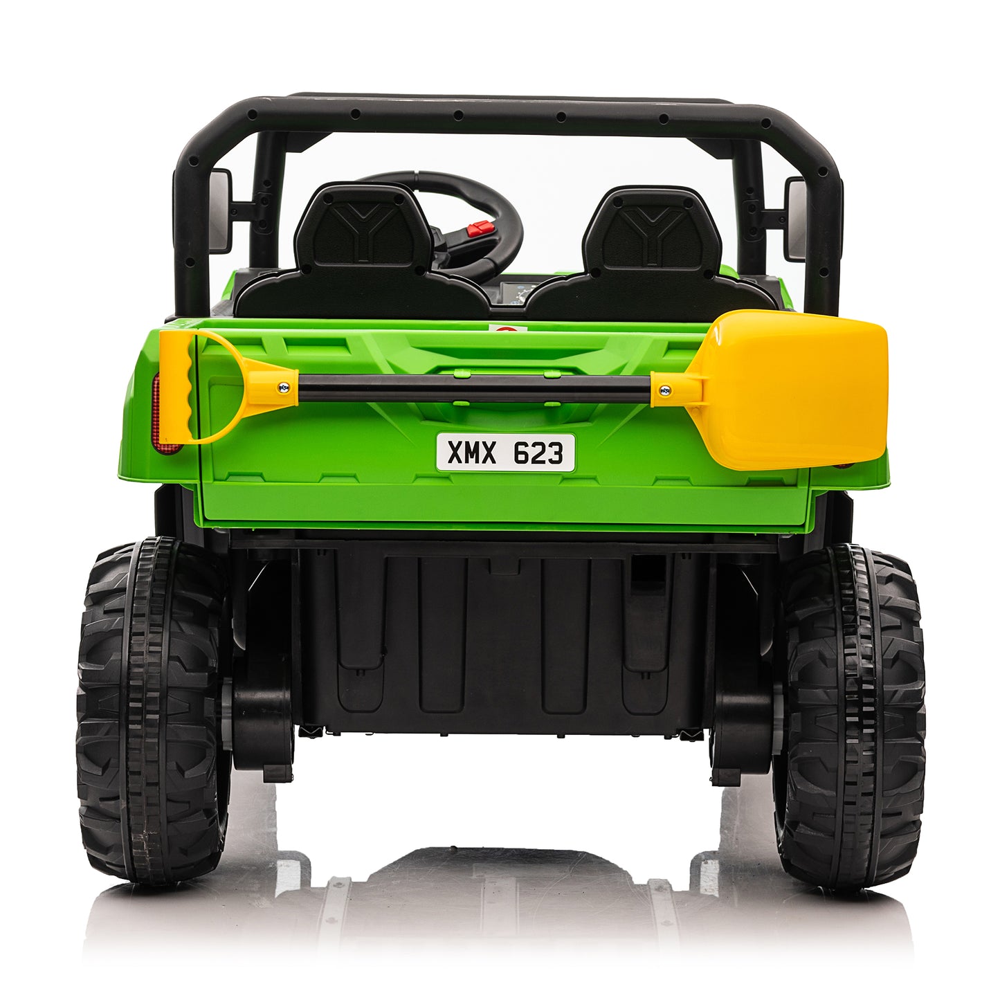 24V Ride on UTV Car, 2 Seater Kids Electric Powered Ride on Toys Dump Truck with Trailer Remote Control,Green